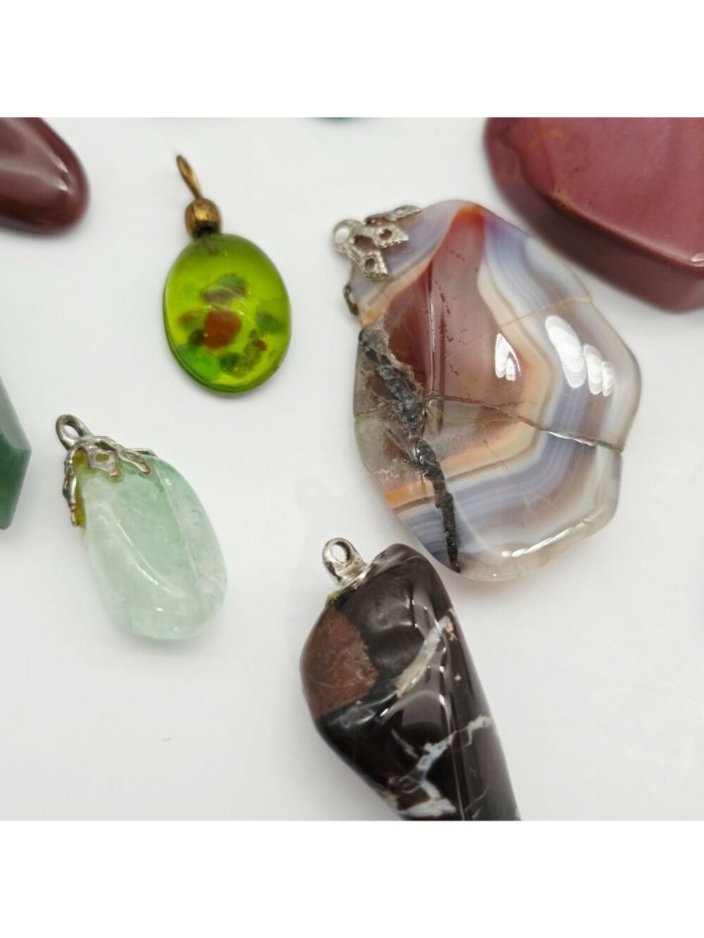 Mixed Gemstone Pendant Lot For Jewelry Making Or Crafting - Picture 4 of 8